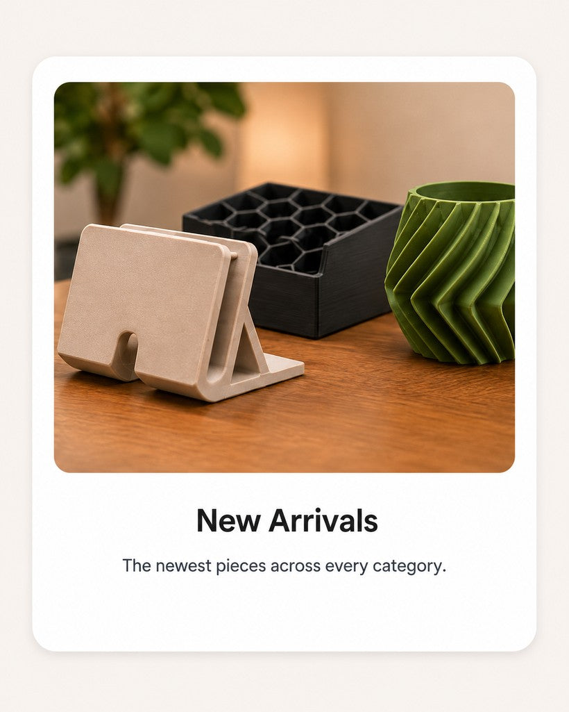 New Arrivals — The newest pieces across every category.